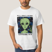 T-shirt Divulgation complète de l'événement Alien et OVNI (Devant)