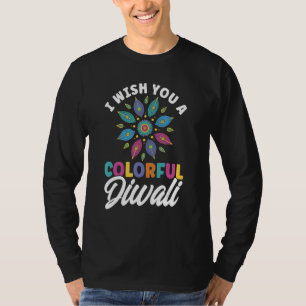 T-shirt Diwali Diwali coloré Shubh Deepalawi 1