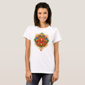 T-shirt 🎆❤️ Diwali Rangoli avec Diya (Devant entier)