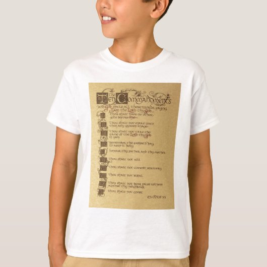 T-shirt dix commandements (Devant)