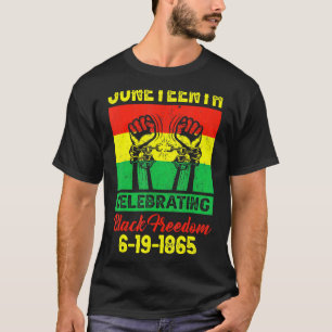 T-shirt Dix-neuvième Fête de la liberté noire en 1865 F af