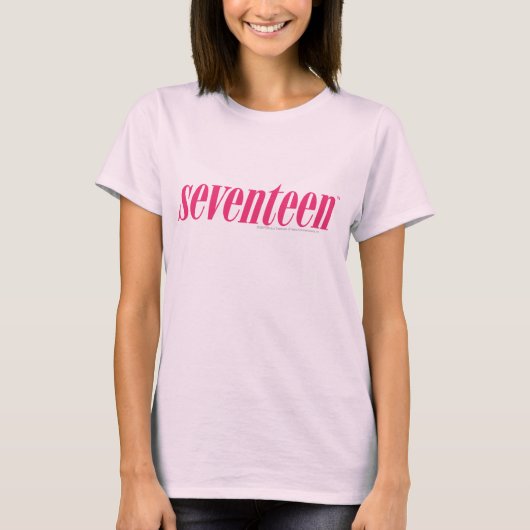 T-shirt Dix-sept Logo-Magenta (Devant)