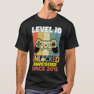 T-shirt Dixième anniversaire de joueur 10 ans drôle Bday g