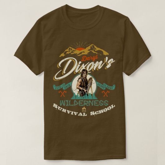 T-shirt Dixons Wilderness Survival School (Design devant)