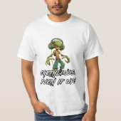 T-shirt DJ Alien cool - Earthlings Monte ! (Devant)