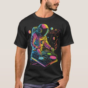 T-shirt DJ Astronaut EDM Music DJ ing Spaceman Psytrance T