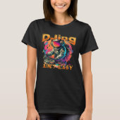 T-shirt DJ Astronaut Space DJing Hip Pop Music Techno Head (Devant)