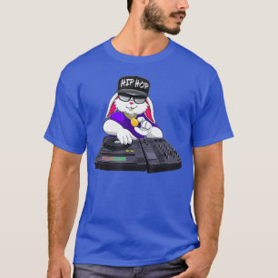 T-shirt DJ Bunny Tourne-disque Musique Novelity Equalizer