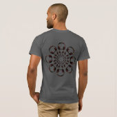 T-shirt dj casque arts graphiques mandala (Dos entier)