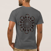 T-shirt dj casque arts graphiques mandala (Dos)