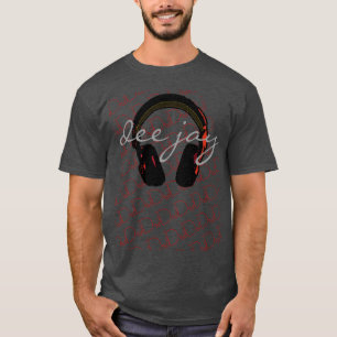 T-shirt dj casque musique de mode