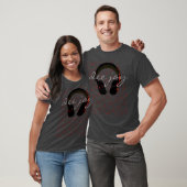 T-shirt dj casque musique de mode (Unisexe)