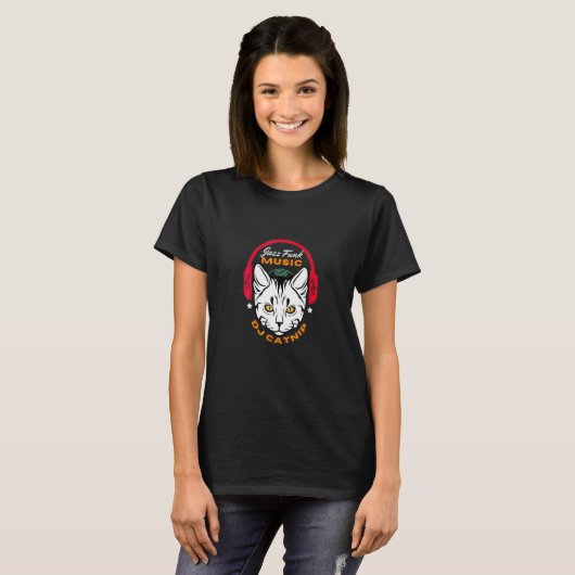 T-shirt Dj Catnip Jazz Funk Soul Music Pour Chat (Devant entier)