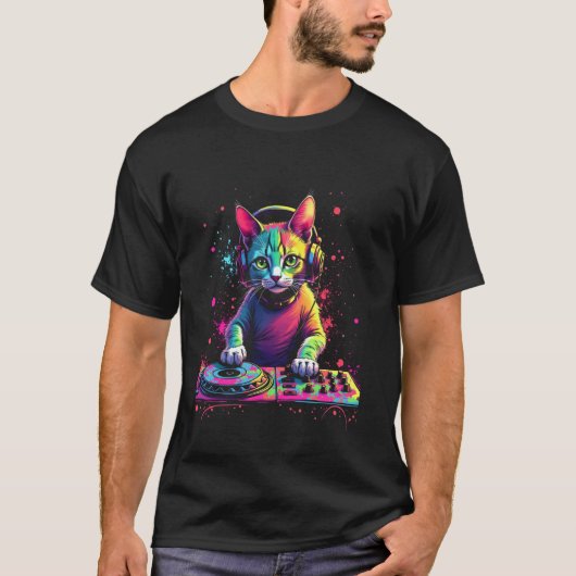 T-shirt Dj Chat (Devant)