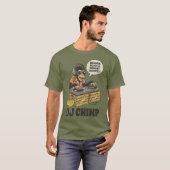 T-shirt DJ Chimp Rythmes de Banane Drôle (Devant entier)