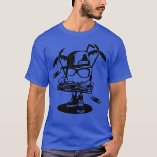 T-shirt DJ Coconut DJ Cartoon night clubs, Cool de fête C