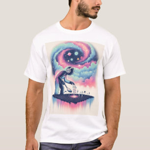 T-shirt "DJ cosmique : Le jardinier spatial des rythmes"