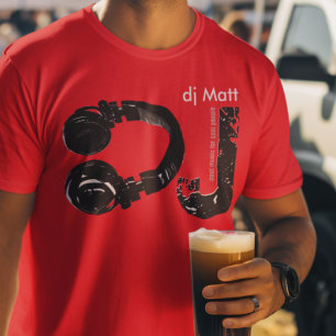 T-shirt DJ d.j Tête de musique