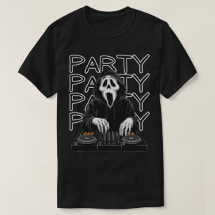 T-shirt DJ de fête effrayant