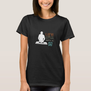 T-shirt DJ de plateau Danse Musique Producteur de musique