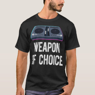 T-shirt DJ Disque Jockey Tourne-disque Musique Arme de cho