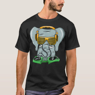 T-shirt Dj Elephant House Trance Cadeau Rave Party