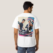 T-shirt DJ et chemise couleur guitare (Dos entier)