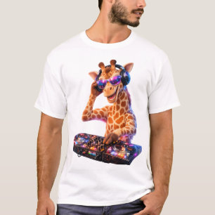T-shirt DJ Giraffe 4D Party Vibes Tee