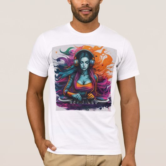 T-shirt Dj Girl (Devant)