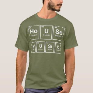 T-shirt Dj House Music Relaxant Électronique Périodique Ed