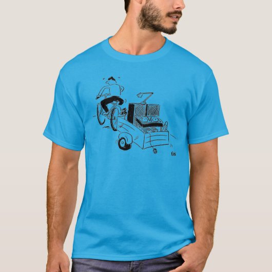 T-shirt DJ Mobile Disco Record Player (Devant)