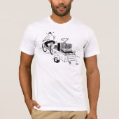 T-shirt DJ Mobile Disco Record Player Dessin (Devant)