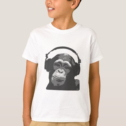 T-SHIRT DJ MONKEY (Devant)