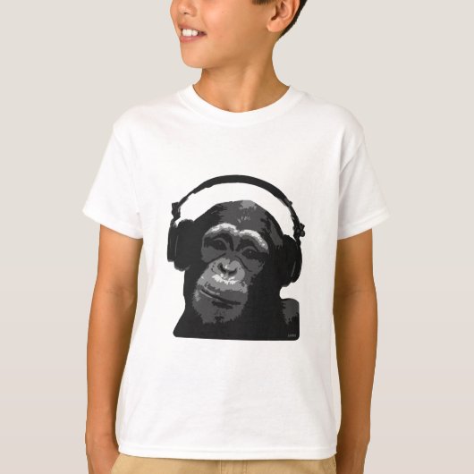T-SHIRT DJ MONKEY (Devant)