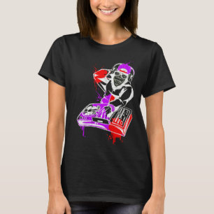 T-shirt DJ Monkey Music Party Fun Sunglaces Dance Party M