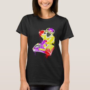 T-shirt DJ Monkey Music Party Fun Sunglaces Fun Dancing C