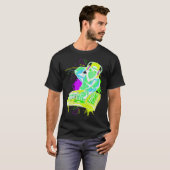 T-shirt DJ Monkey Music Party Fun Sunglasses Monkey Headph (Devant entier)