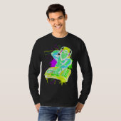 T-shirt DJ Monkey Music Party Fun Sunglasses Monkey Headph (Devant entier)