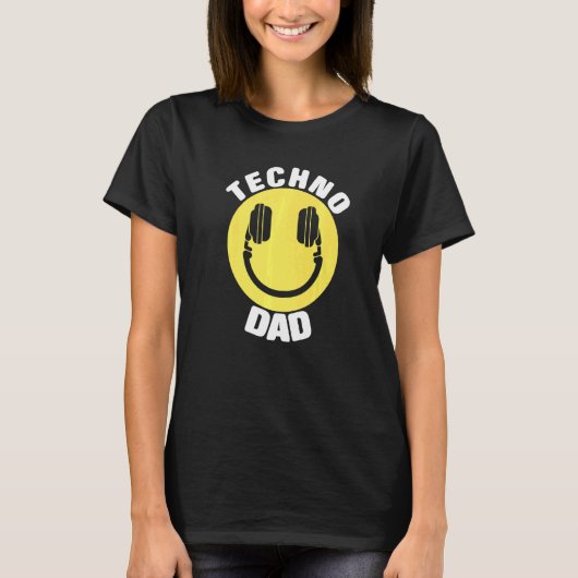 T-shirt Dj Music Techno Papa (Devant)