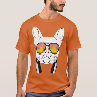 T-shirt DJ Musique cool French Bulldog pour Amoureux de le