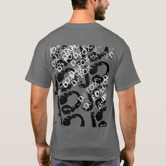 T-shirt DJ nommé (Dos)