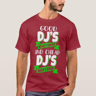T-shirt DJ pas cher et pas cher sont une bonne idée de cad