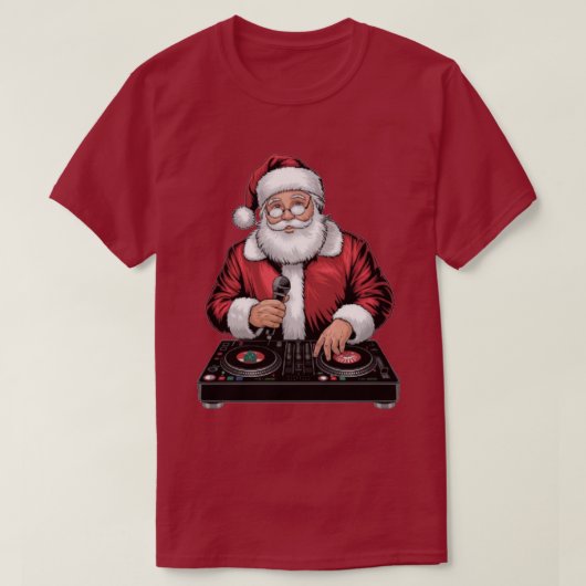 T-shirt DJ Père Noël (Design devant)