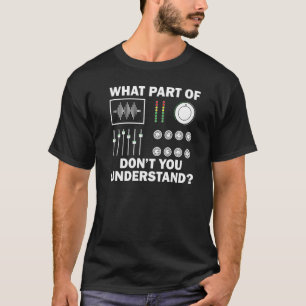 T-shirt Dj Pour Hommes Femmes Ingénieur Son Disque Jockey 