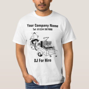 T-shirt DJ Pour l'embauche Caricature pour Personnaliser