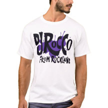 DJ Rocco de Rockland Logo Lettre Noire