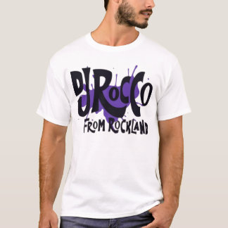 T-shirt DJ Rocco de Rockland Logo Lettre Noire