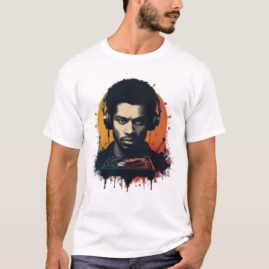 T-shirt DJ Silhouette (Devant)