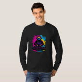 T-shirt DJ Sloth Graffiti Style - Chill EDM Animal with Co (Devant entier)