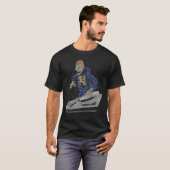 T-shirt DJ squelette zombie Halloween (Devant entier)